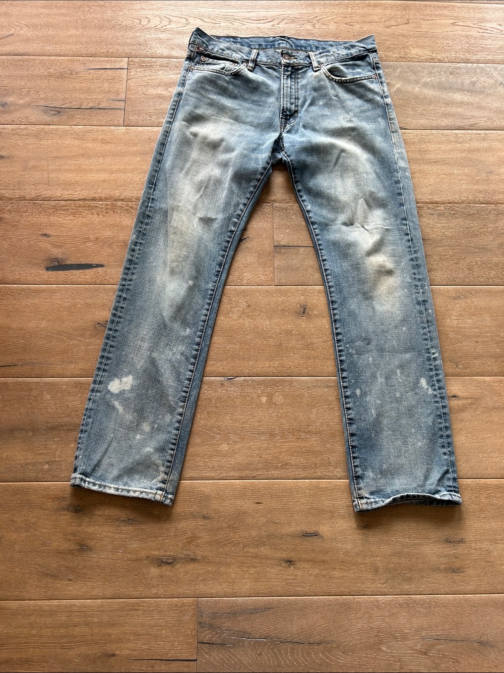 Denim & Supply Ralph Lauren Slim Straight Jeans in Light Blue Wash